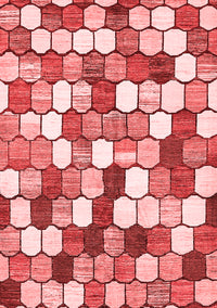 Abstract Red Modern Rug, abs385red