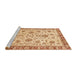 Sideview of Machine Washable Abstract Orange Rug, wshabs3860