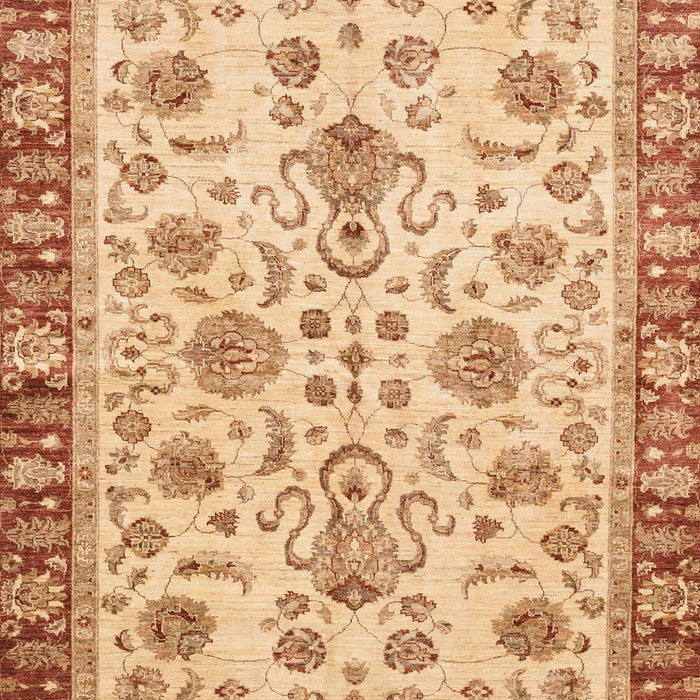 Machine Washable Abstract Orange Rug, wshabs3860