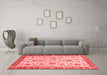 Modern Red Washable Rugs