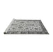 Sideview of Machine Washable Abstract Gray Modern Rug, wshabs3860gry