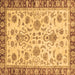 Square Abstract Brown Modern Rug, abs3860brn