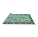 Sideview of Machine Washable Abstract Light Blue Modern Rug, wshabs3860lblu