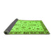 Sideview of Abstract Green Modern Rug, abs3860grn