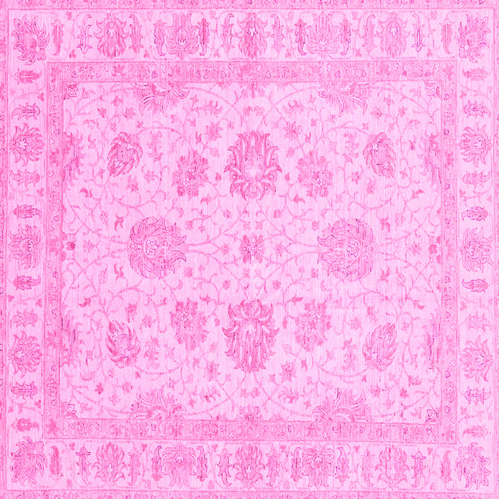 Square Oriental Pink Traditional Rug, abs3861pnk