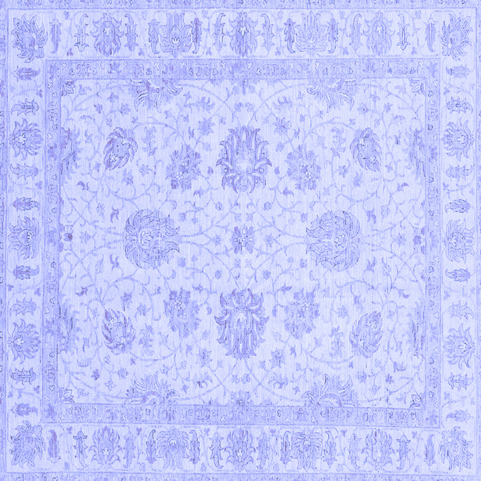 Square Oriental Blue Traditional Rug, abs3861blu
