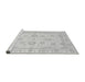 Sideview of Machine Washable Oriental Gray Traditional Rug, wshabs3861gry