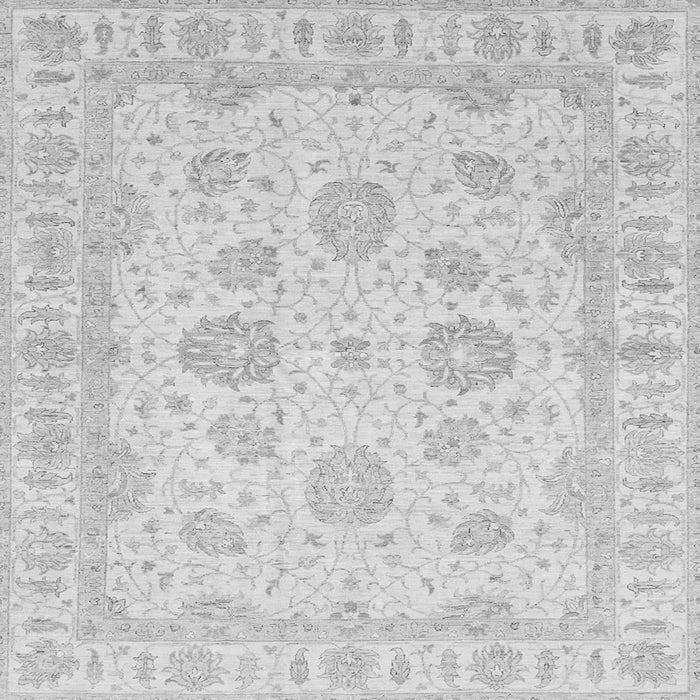 Square Oriental Gray Traditional Rug, abs3861gry