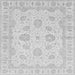 Square Oriental Gray Traditional Rug, abs3861gry