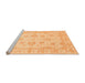 Sideview of Machine Washable Oriental Orange Traditional Area Rugs, wshabs3861org