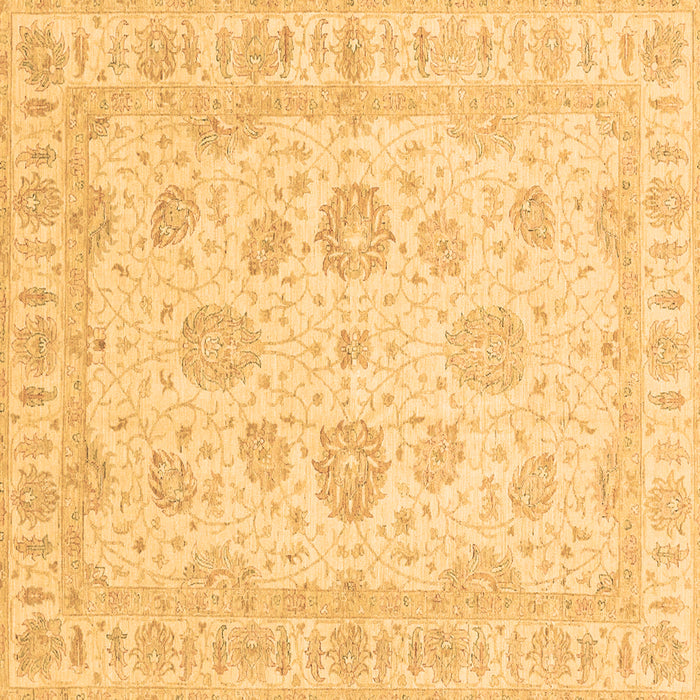 Square Machine Washable Oriental Brown Traditional Rug, wshabs3861brn