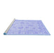 Sideview of Machine Washable Oriental Blue Traditional Rug, wshabs3861blu