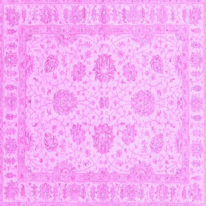 Square Machine Washable Oriental Purple Traditional Area Rugs, wshabs3861pur