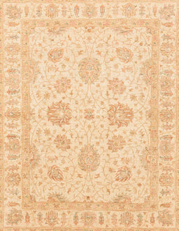 Machine Washable Abstract Brown Gold Rug, wshabs3861