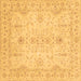 Square Oriental Brown Traditional Rug, abs3862brn