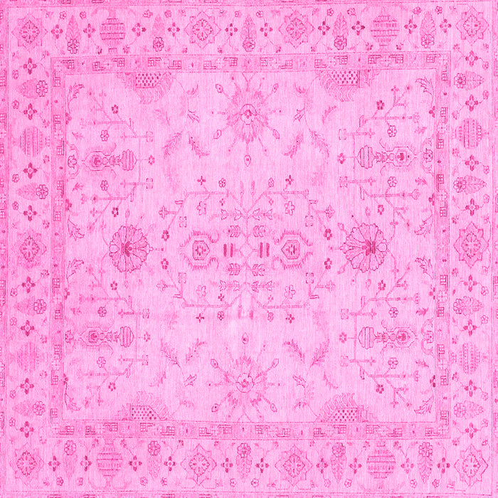 Square Oriental Pink Traditional Rug, abs3862pnk