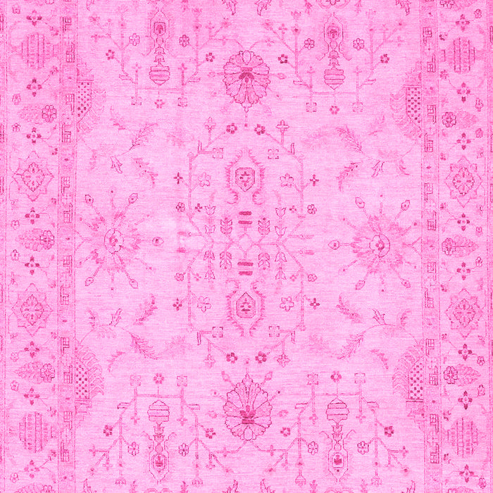 Machine Washable Oriental Pink Traditional Rug, wshabs3862pnk