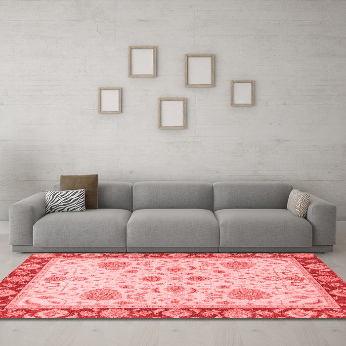 Traditional Red Washable Rugs