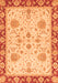 Machine Washable Oriental Orange Traditional Area Rugs, wshabs3863org