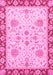 Machine Washable Oriental Pink Traditional Rug, wshabs3863pnk