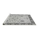 Sideview of Machine Washable Oriental Gray Traditional Rug, wshabs3863gry