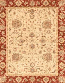 Abstract Chrome Gold Yellow Oriental Rug, abs3863