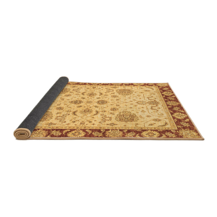 Sideview of Oriental Brown Traditional Rug, abs3863brn