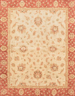 Abstract Indian Saffron Orange Oriental Rug, abs3864