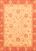 Machine Washable Oriental Orange Traditional Area Rugs, wshabs3864org