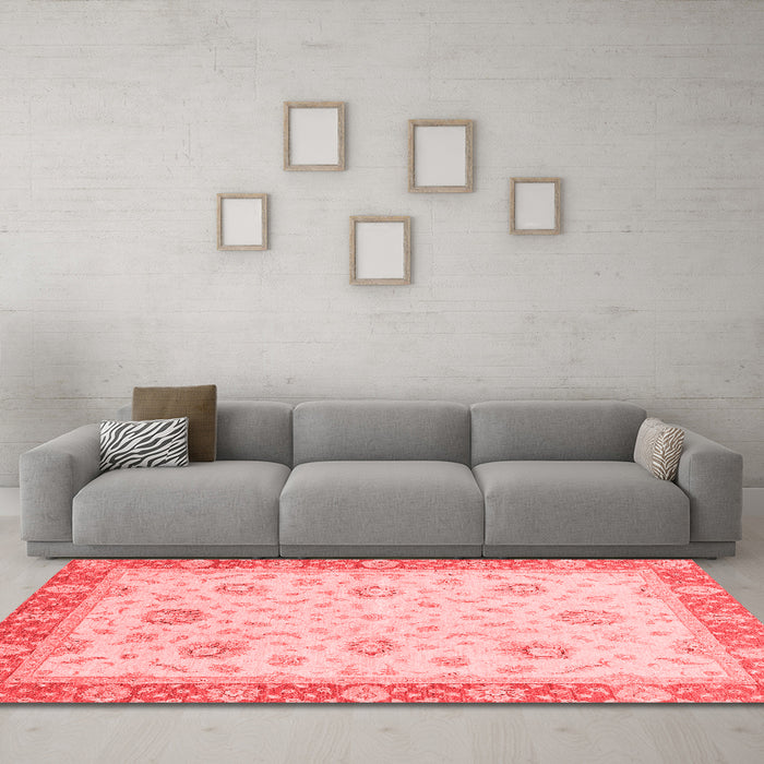 Traditional Red Washable Rugs