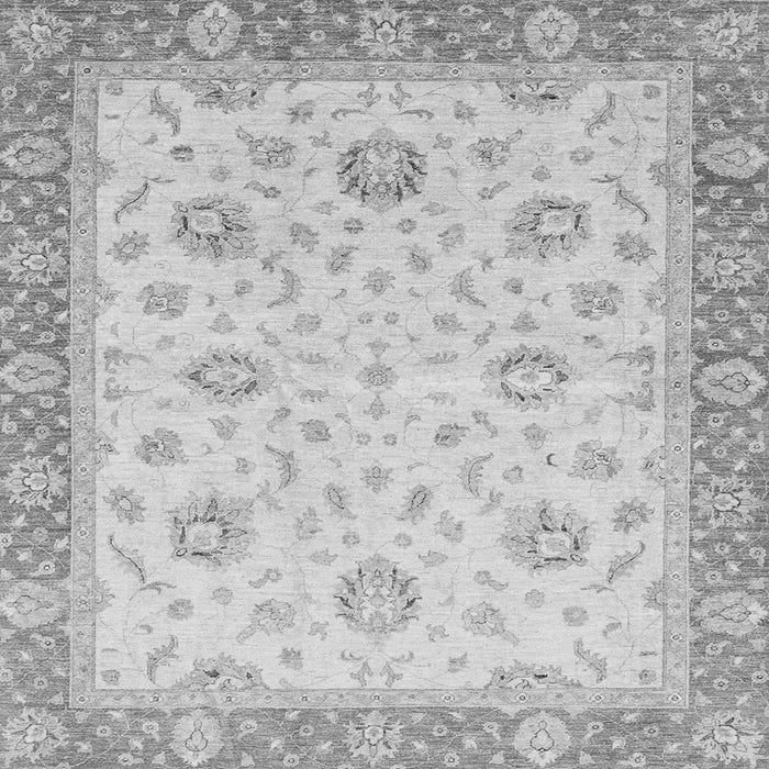 Square Machine Washable Oriental Gray Traditional Rug, wshabs3864gry