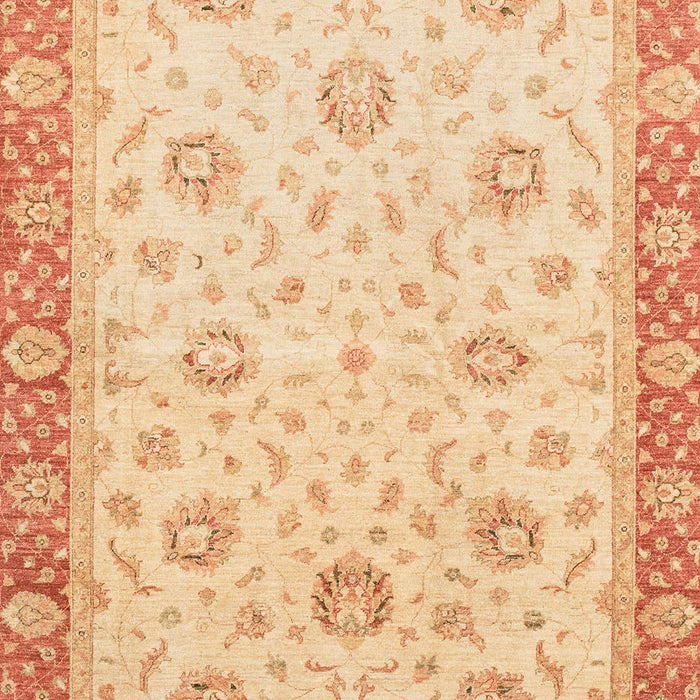 Machine Washable Abstract Indian Saffron Orange Rug, wshabs3864