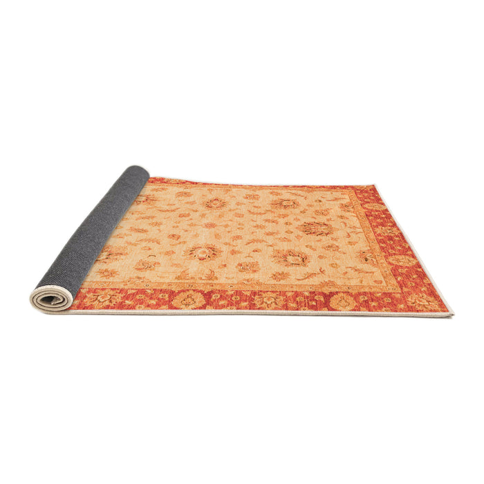 Sideview of Oriental Orange Traditional Rug, abs3864org