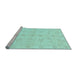 Sideview of Machine Washable Oriental Light Blue Traditional Rug, wshabs3865lblu