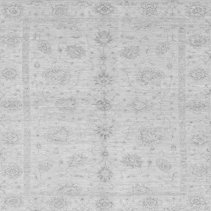 Square Machine Washable Oriental Gray Traditional Rug, wshabs3865gry