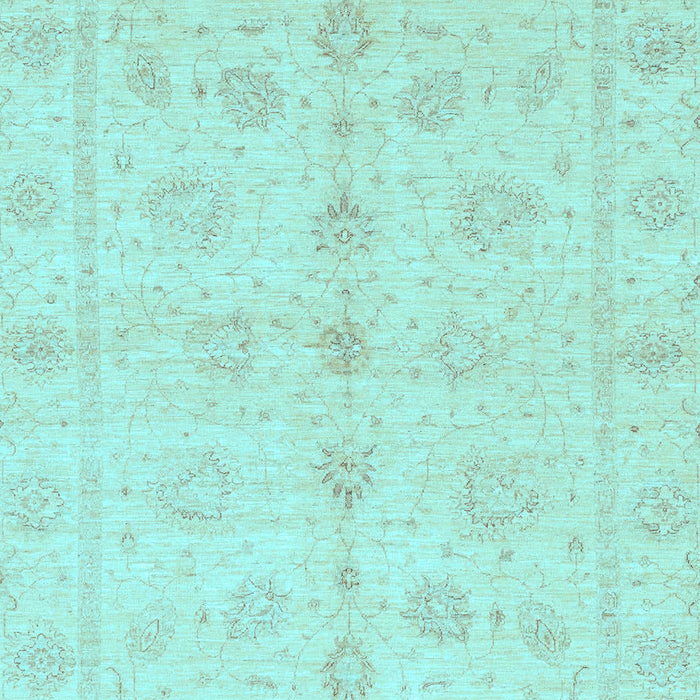 Machine Washable Oriental Light Blue Traditional Rug, wshabs3865lblu