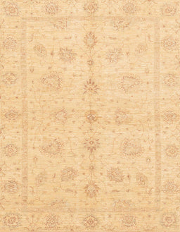Abstract Mustard Yellow Oriental Rug, abs3865