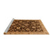 Sideview of Machine Washable Abstract Red Brown Rug, wshabs3866