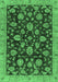 Oriental Emerald Green Traditional Rug, abs3866emgrn