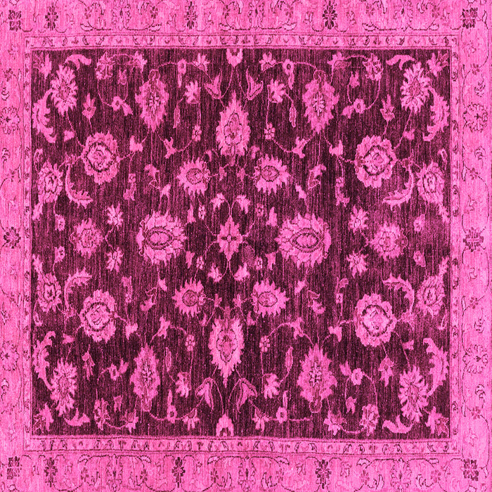 Square Oriental Pink Traditional Rug, abs3866pnk