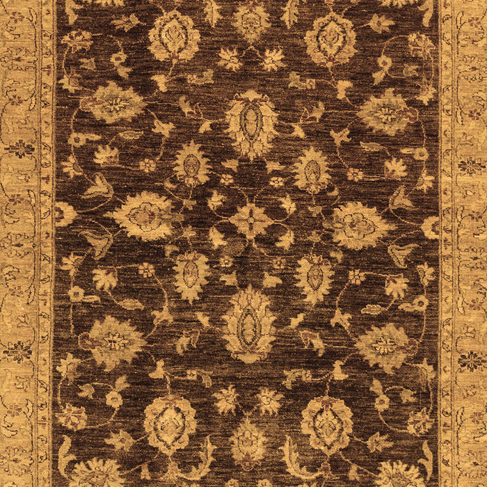 Machine Washable Oriental Brown Traditional Rug, wshabs3866brn