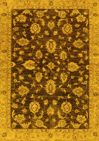 Oriental Yellow Traditional Rug, abs3866yw