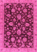 Machine Washable Oriental Pink Traditional Rug, wshabs3866pnk