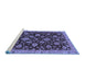 Sideview of Machine Washable Oriental Blue Traditional Rug, wshabs3866blu