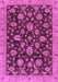 Machine Washable Oriental Purple Traditional Area Rugs, wshabs3866pur