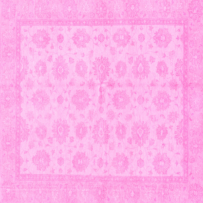 Square Oriental Pink Traditional Rug, abs3867pnk