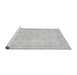 Sideview of Machine Washable Oriental Gray Traditional Rug, wshabs3867gry