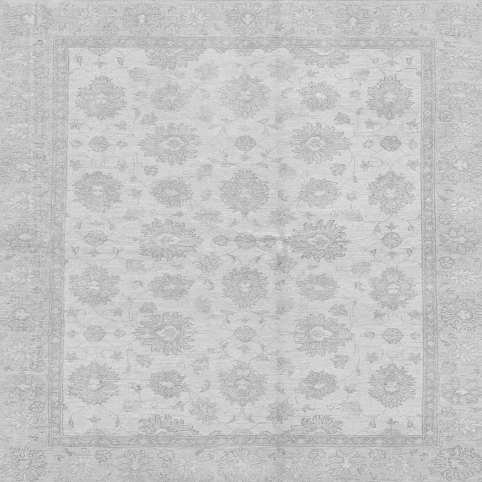 Square Oriental Gray Traditional Rug, abs3867gry