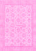 Machine Washable Oriental Pink Traditional Rug, wshabs3867pnk