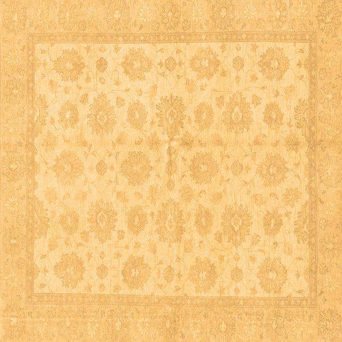 Square Machine Washable Oriental Brown Traditional Rug, wshabs3867brn